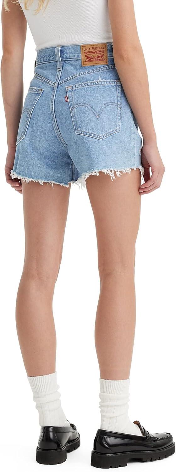 imageLevis Womens High Waisted Mom Shorts Also Available in PlusLight Indigo Stonewash