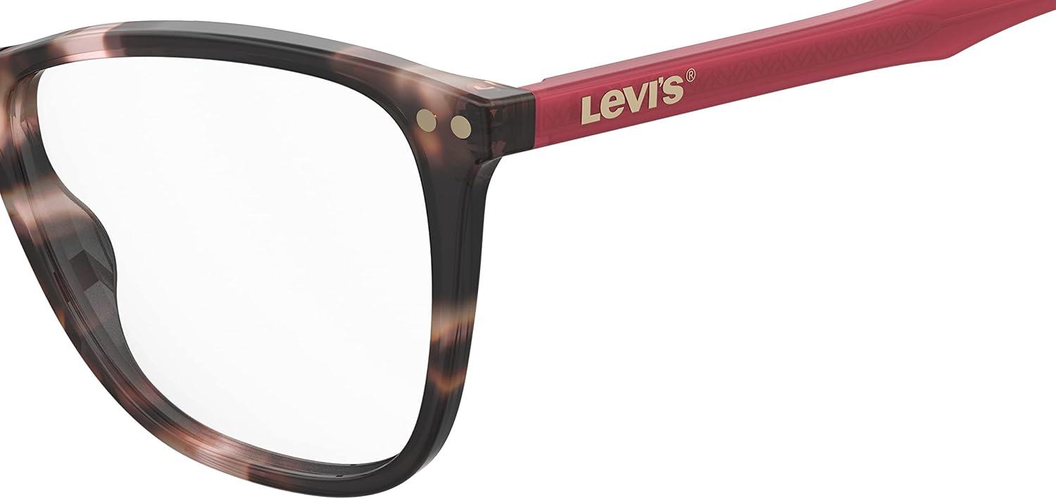 imageLevis Womens LV 5018 Cat Eye Prescription Eyewear Frames Pink HavanaDemo Lens 52 mm 17mm