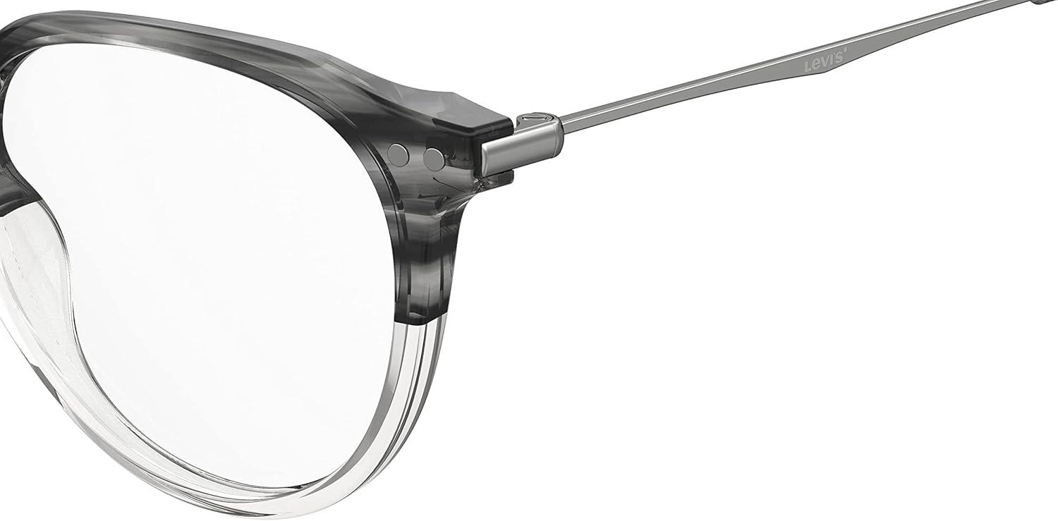 imageLevis Womens Lv 5022 Round Prescription Eyewear FramesGray HornDemo Lens