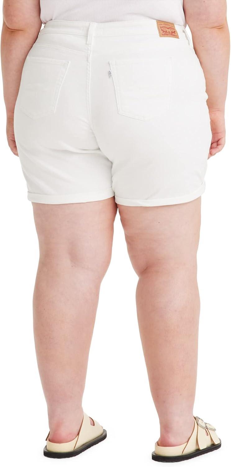 imageLevis Womens MidLength ShortsChalk White