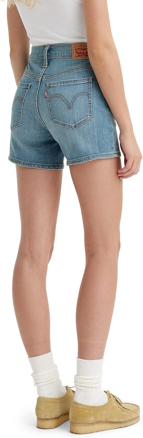 imageLevis Womens MidLength ShortsMedium Indigo Worn in