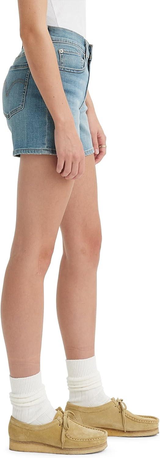 imageLevis Womens MidLength ShortsMedium Indigo Worn in