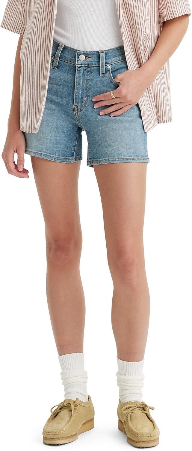 imageLevis Womens MidLength ShortsMedium Indigo Worn in