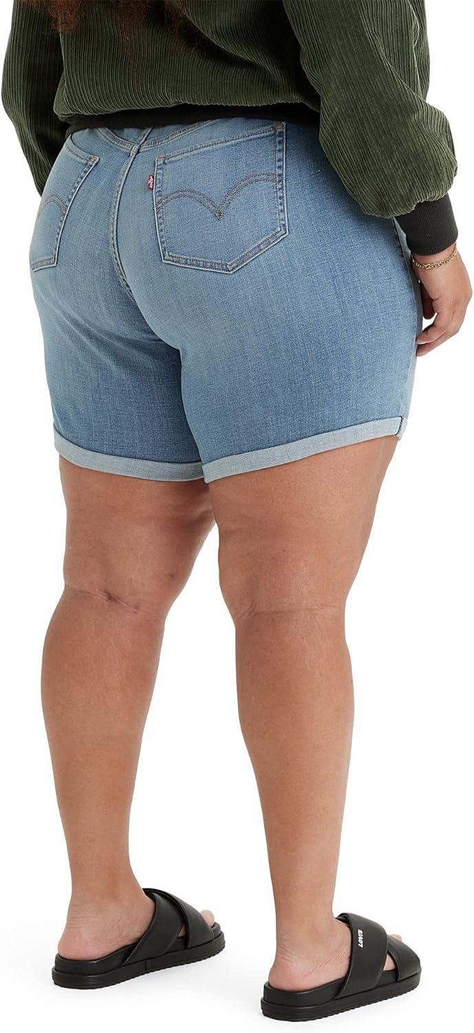 imageLevis Womens MidLength ShortsMedium Indigo Worn in