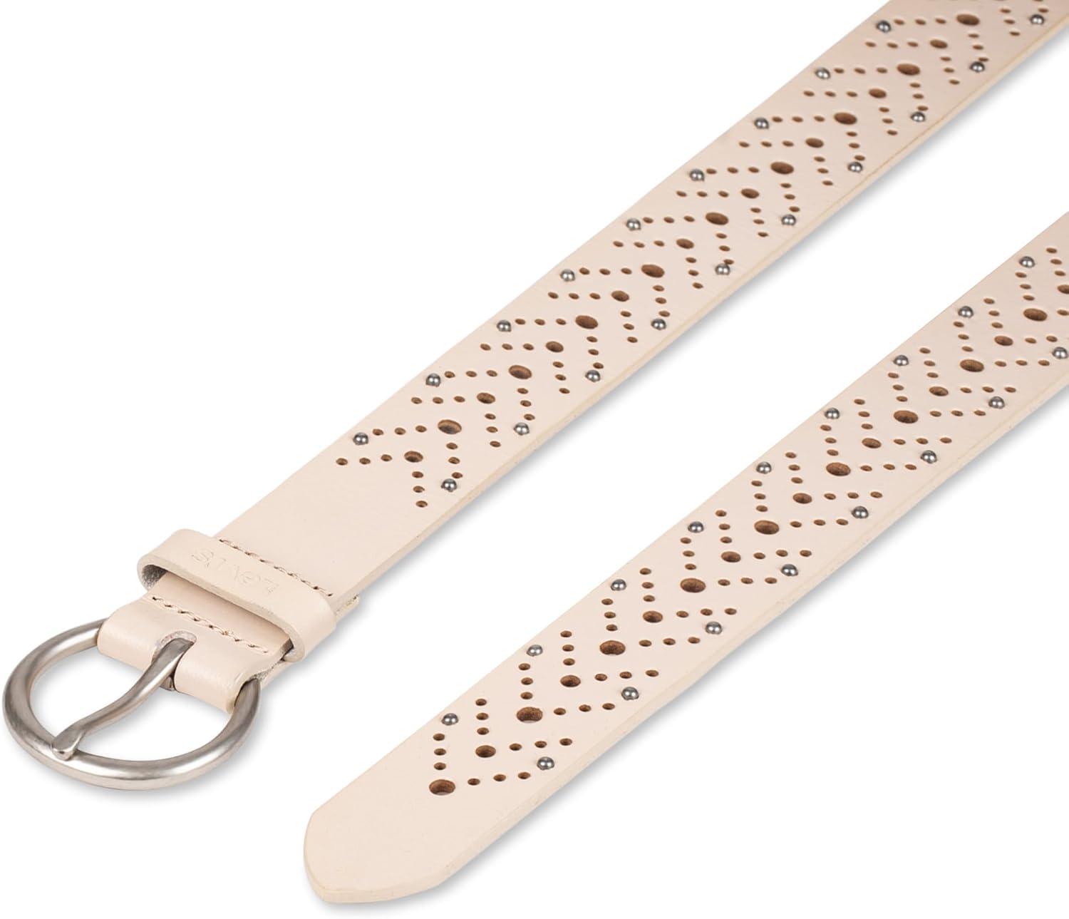 imageLevis Womens MultiPerforate Fully Adjustable Casual Belt for Jeans Trousers and DressesWheat
