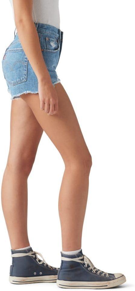 imageLevis Womens Premium 501 Original Shorts Also Available in PlusAthens Mid Short Medum Indigo