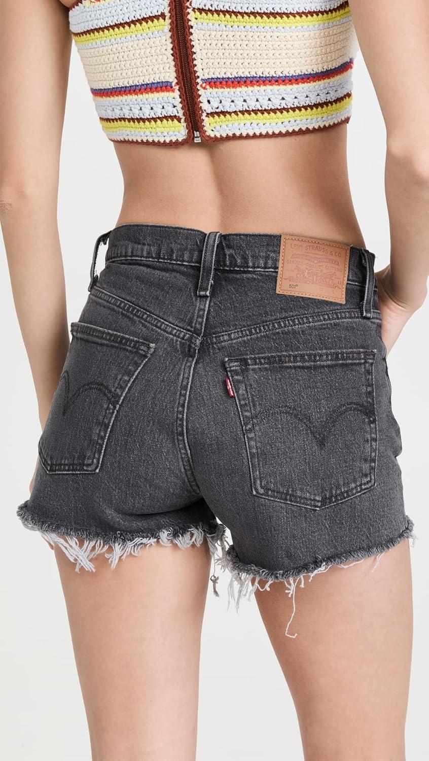 imageLevis Womens Premium 501 Original Shorts Also Available in PlusCabo Rise Black