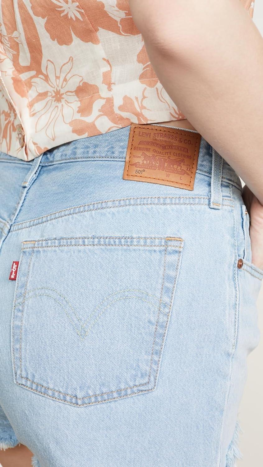 imageLevis Womens Premium 501 Original Shorts Also Available in PlusLuxor Heat Light Indigo