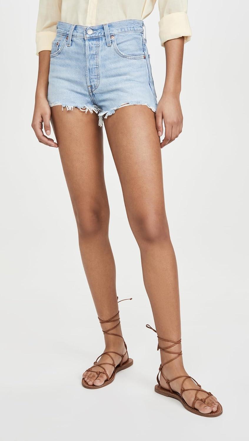 imageLevis Womens Premium 501 Original Shorts Also Available in PlusLuxor Heat Light Indigo