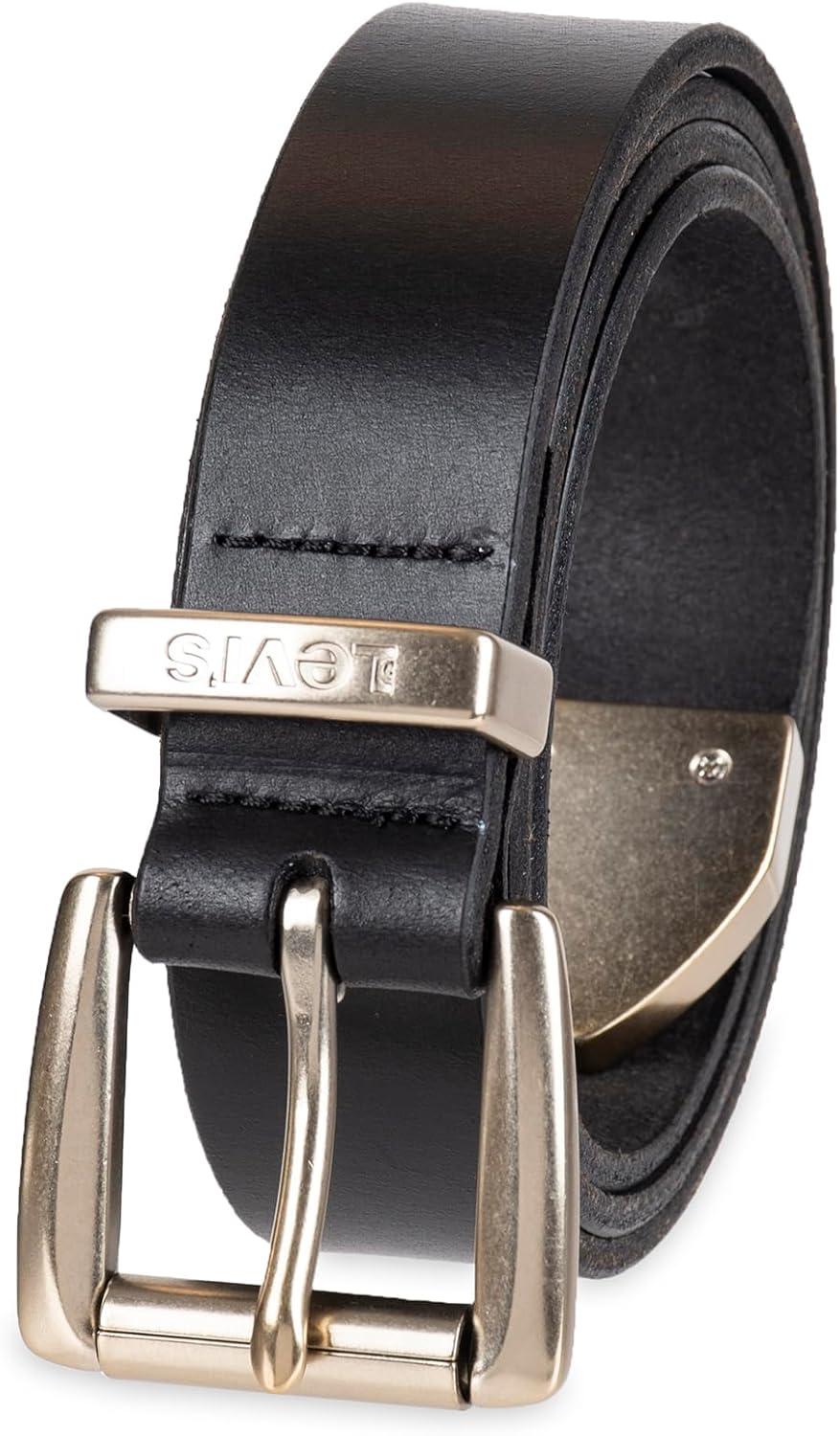 imageLevis Womens Slim Casual Western Style Leather Jean Belt With Metal Tip Regular amp Plus SizesBlack Classic