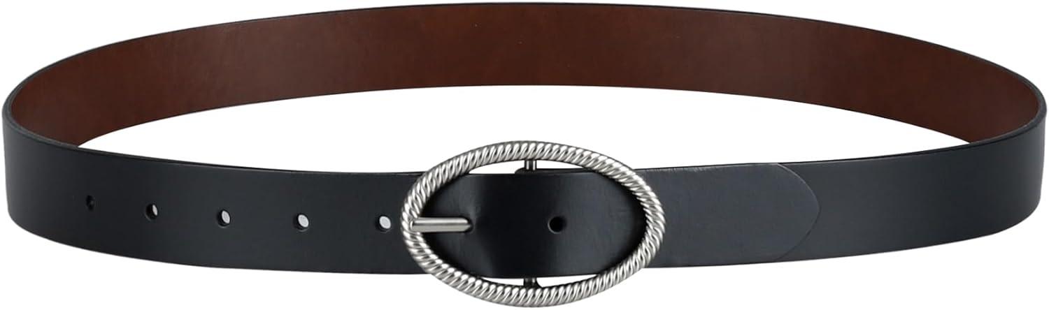 imageLevis Womens TwoinOne Reversible Twisted Centerbar Casual Leather Jean Belt FliptoReverse BuckleBlackBrown