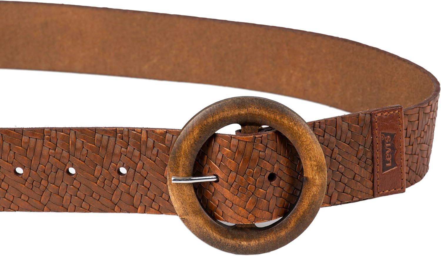 imageLevis Womens Western Inspired Fashion Belts for Jeans Trousers and DressesTan