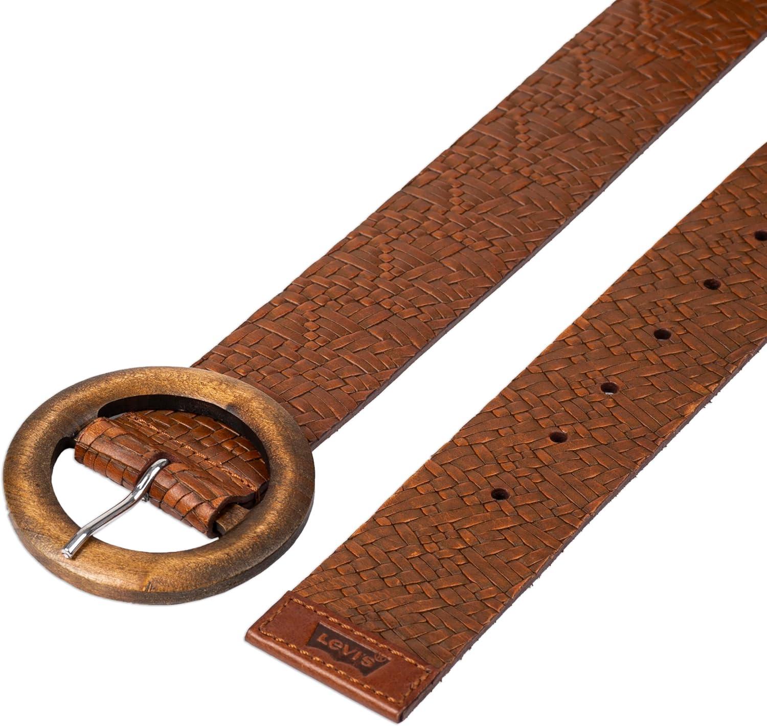 imageLevis Womens Western Inspired Fashion Belts for Jeans Trousers and DressesTan