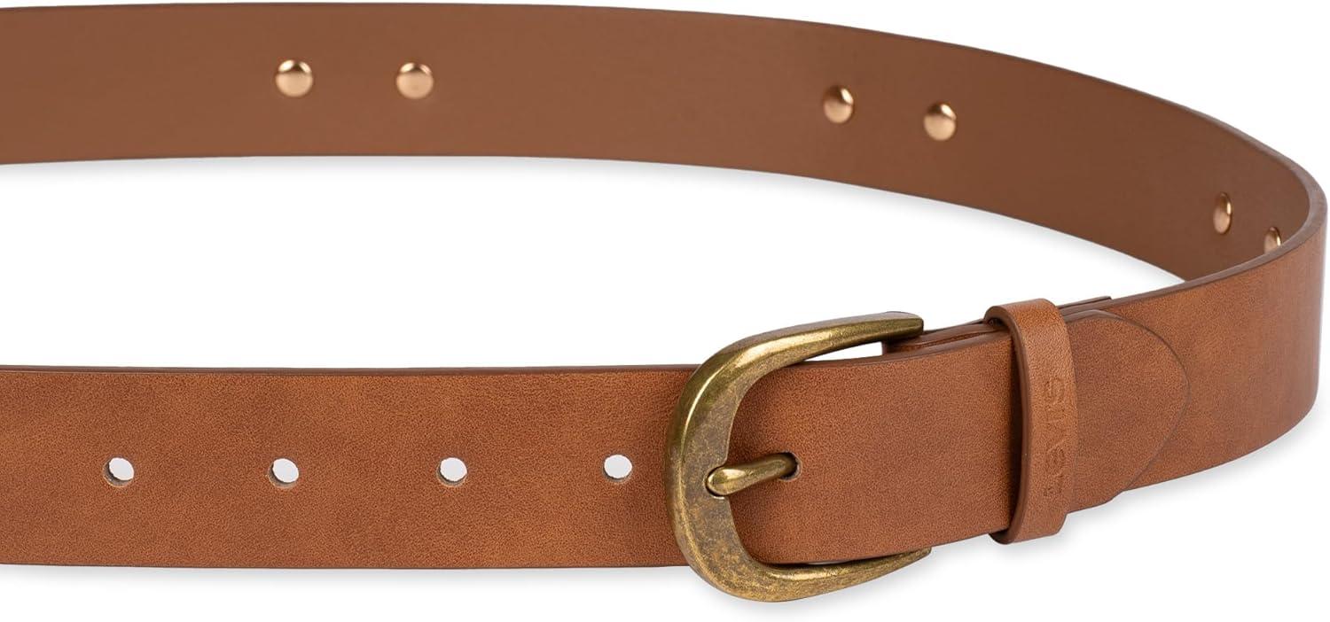 imageLevis Womens Western Inspired Fashion Belts for Jeans Trousers and DressesTan Concho