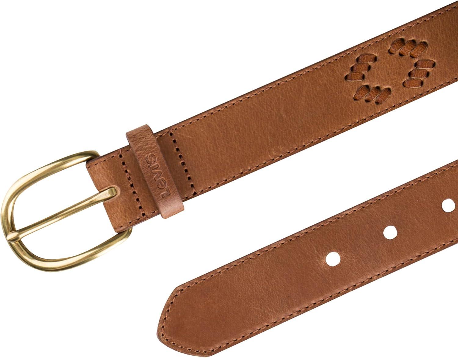 imageLevis Womens Western Inspired Fashion Belts for Jeans Trousers and DressesTan Lace