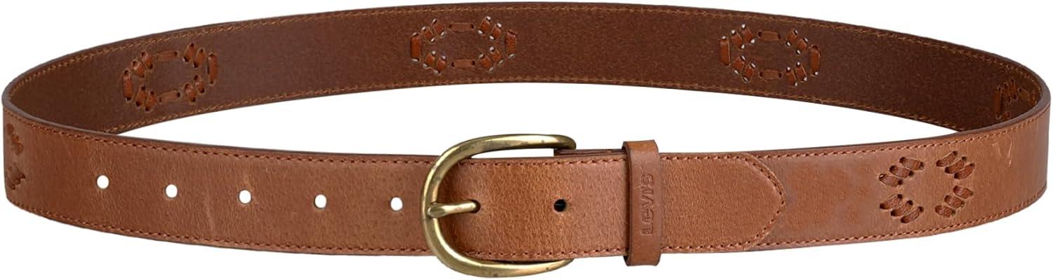 imageLevis Womens Western Inspired Fashion Belts for Jeans Trousers and DressesTan Lace