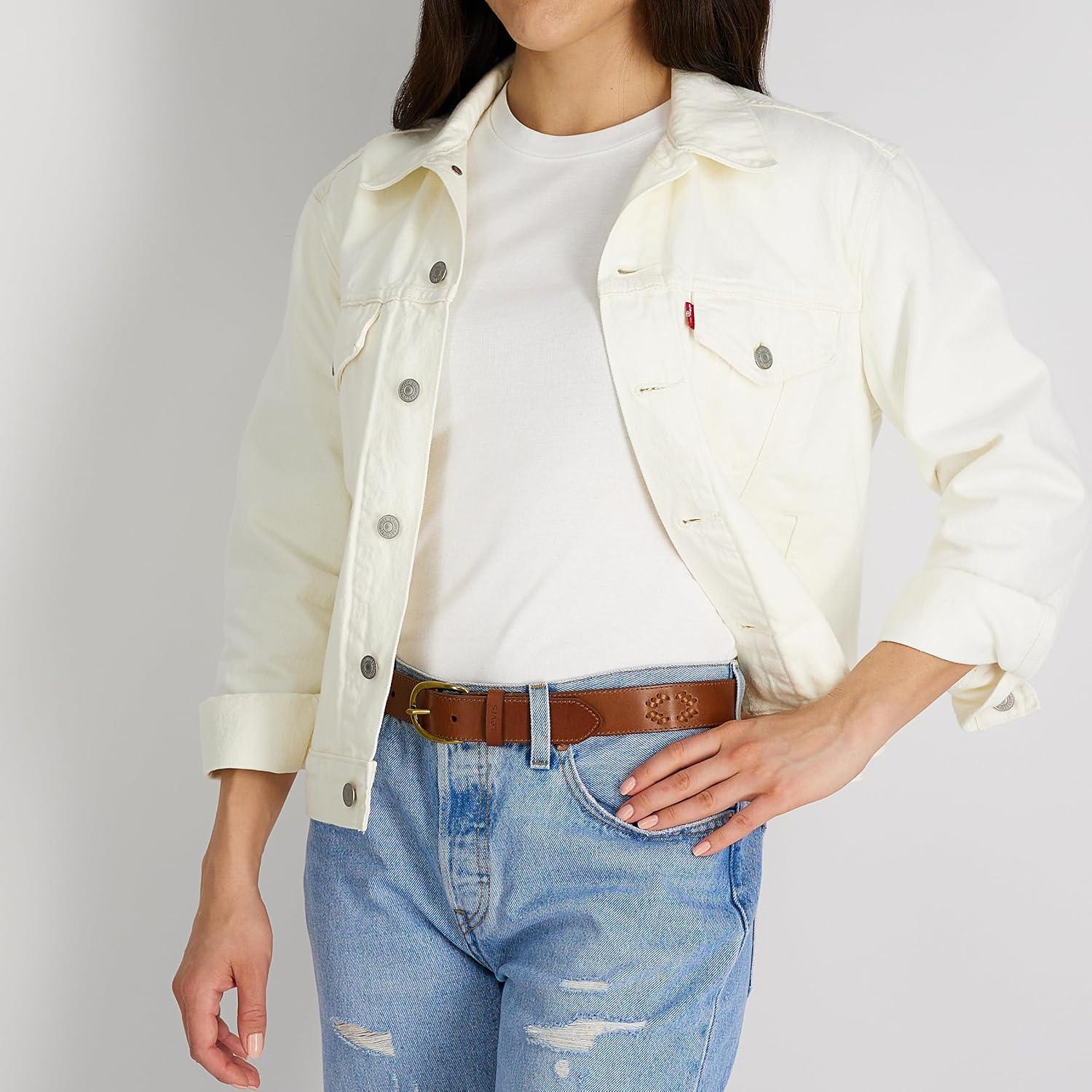 imageLevis Womens Western Inspired Fashion Belts for Jeans Trousers and DressesTan Lace