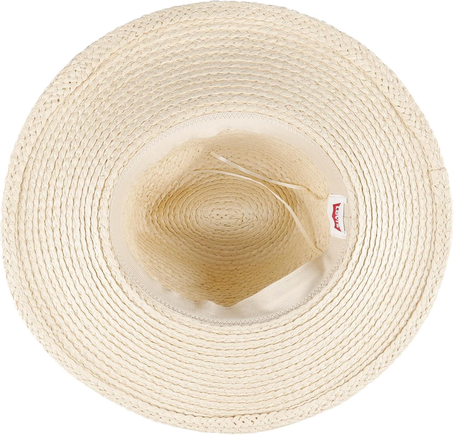 imageLevis Womens Wide Brim Straw Hat with Woven BandBlack