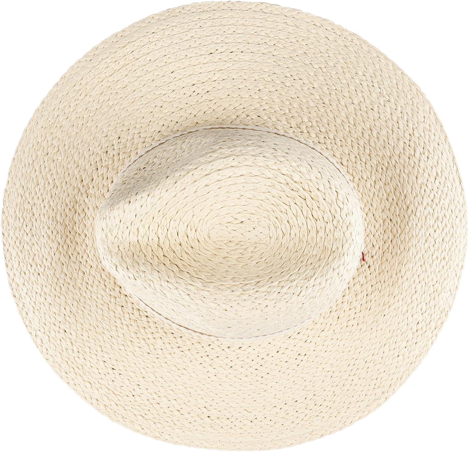 imageLevis Womens Wide Brim Straw Hat with Woven BandKhaki