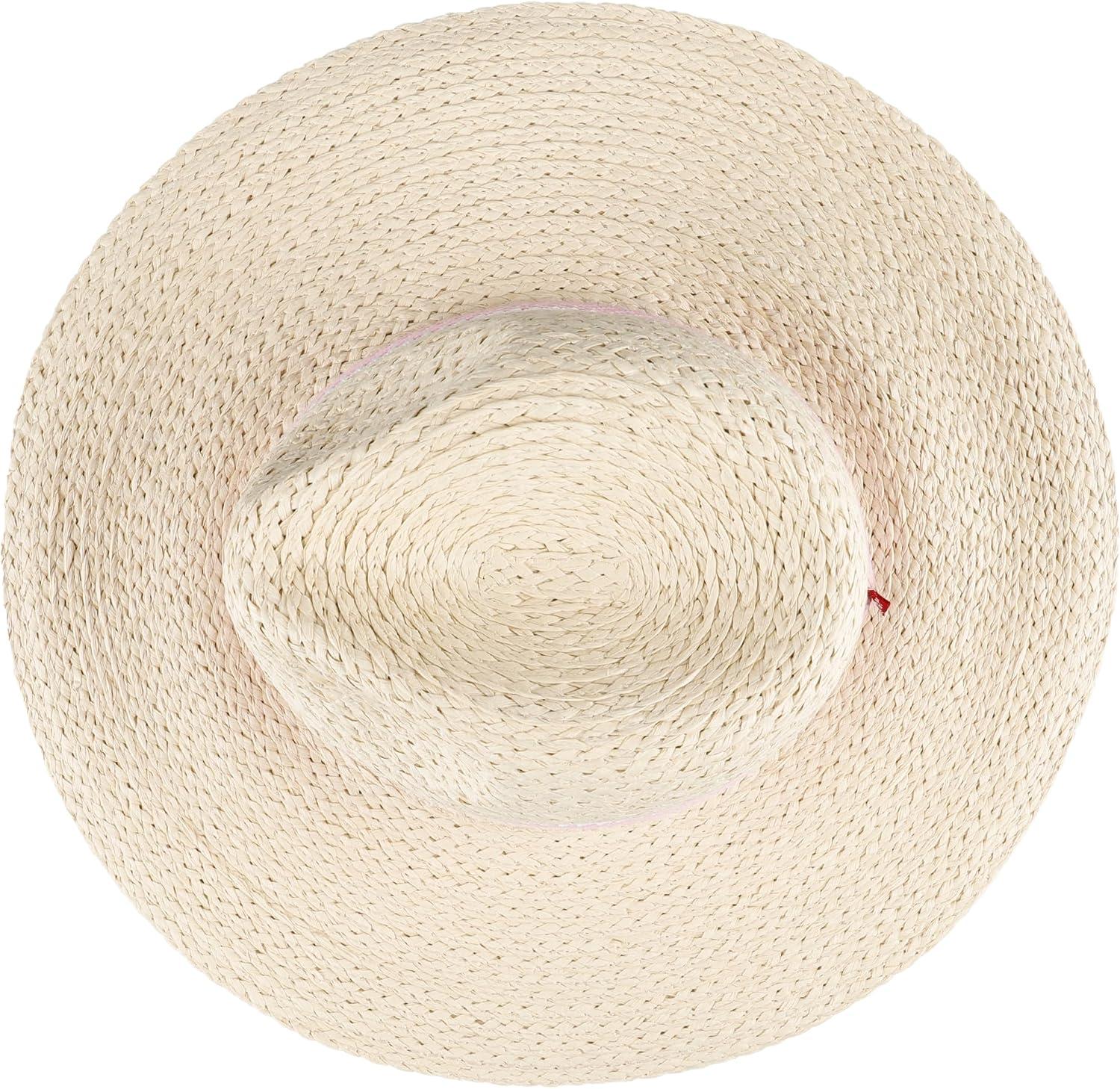 imageLevis Womens Wide Brim Straw Hat with Woven BandPink