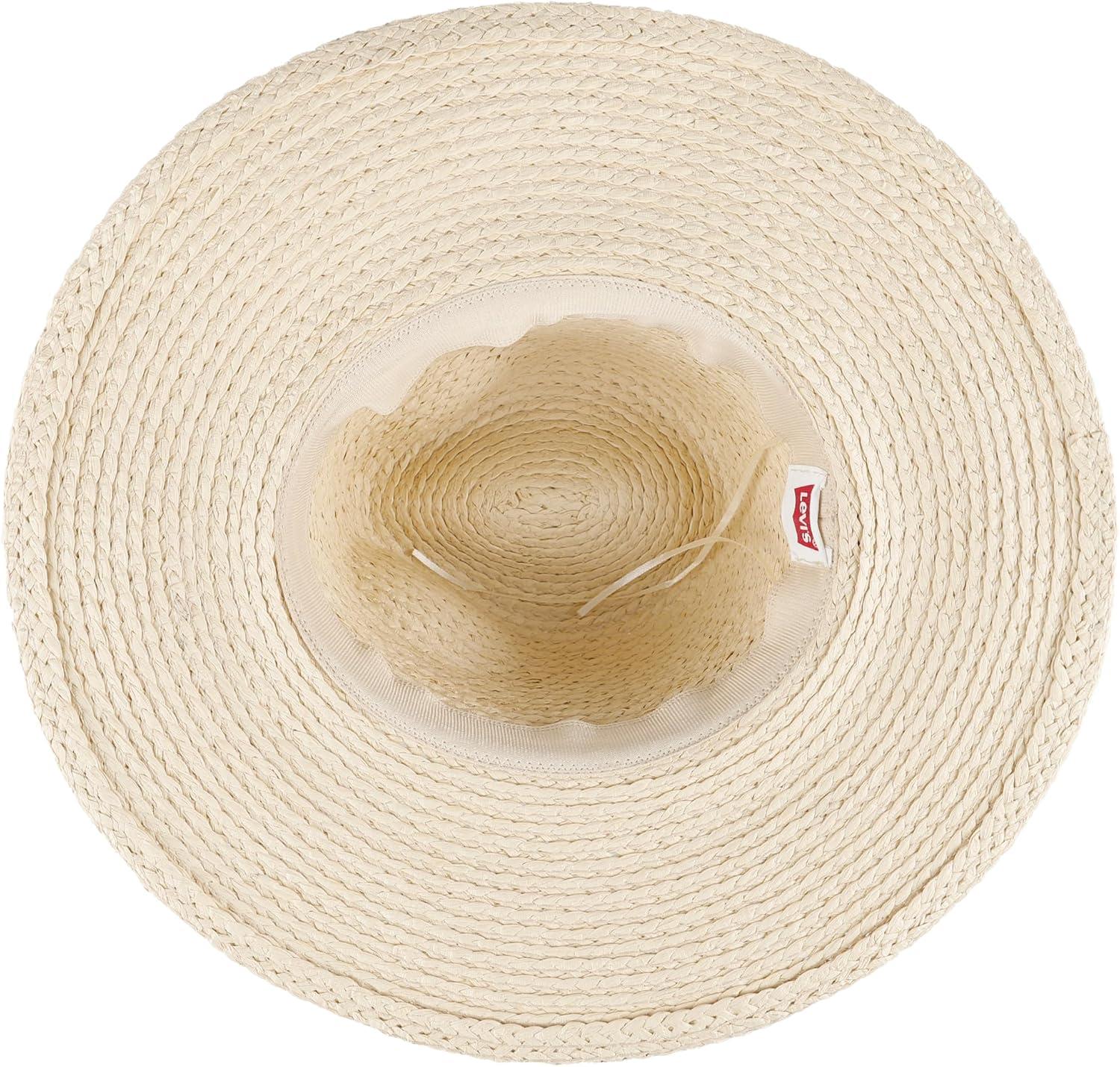 imageLevis Womens Wide Brim Straw Hat with Woven BandPink
