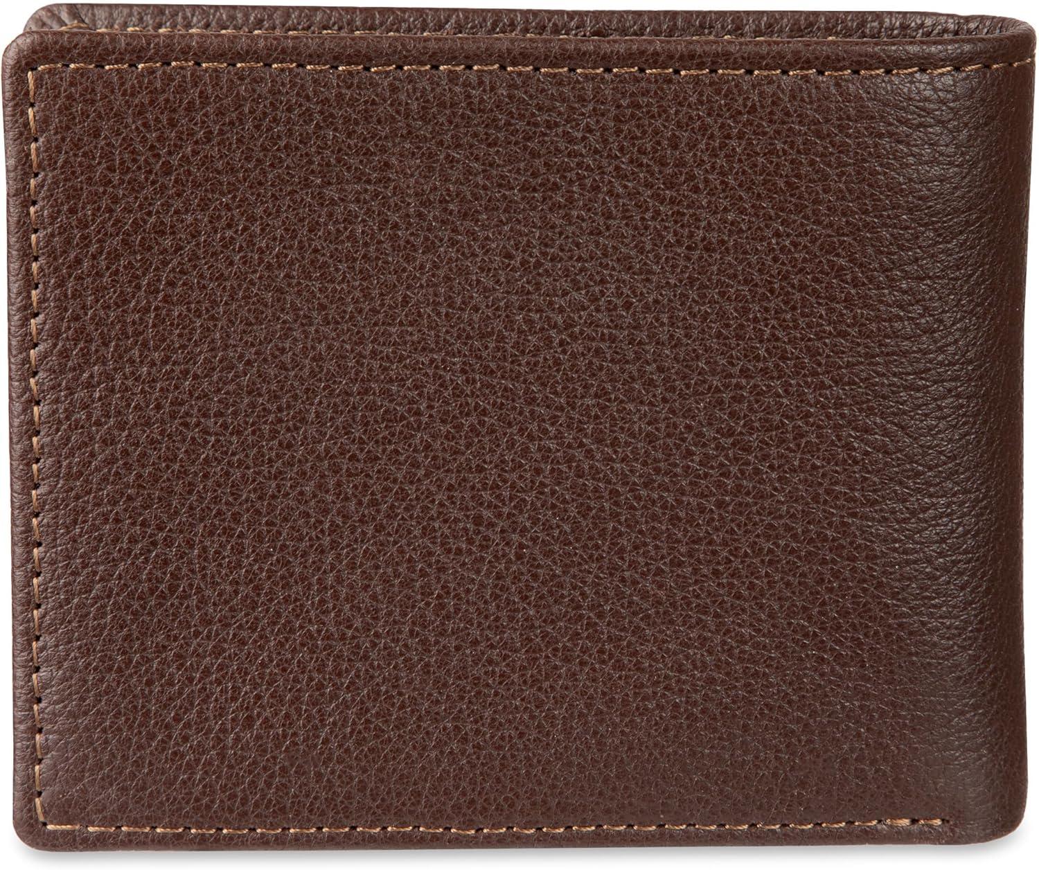 imageLevis mens Classic Bifold Passcase Wallet With Multiple Card Slots and Id Window Brown WesternBrown Ornament