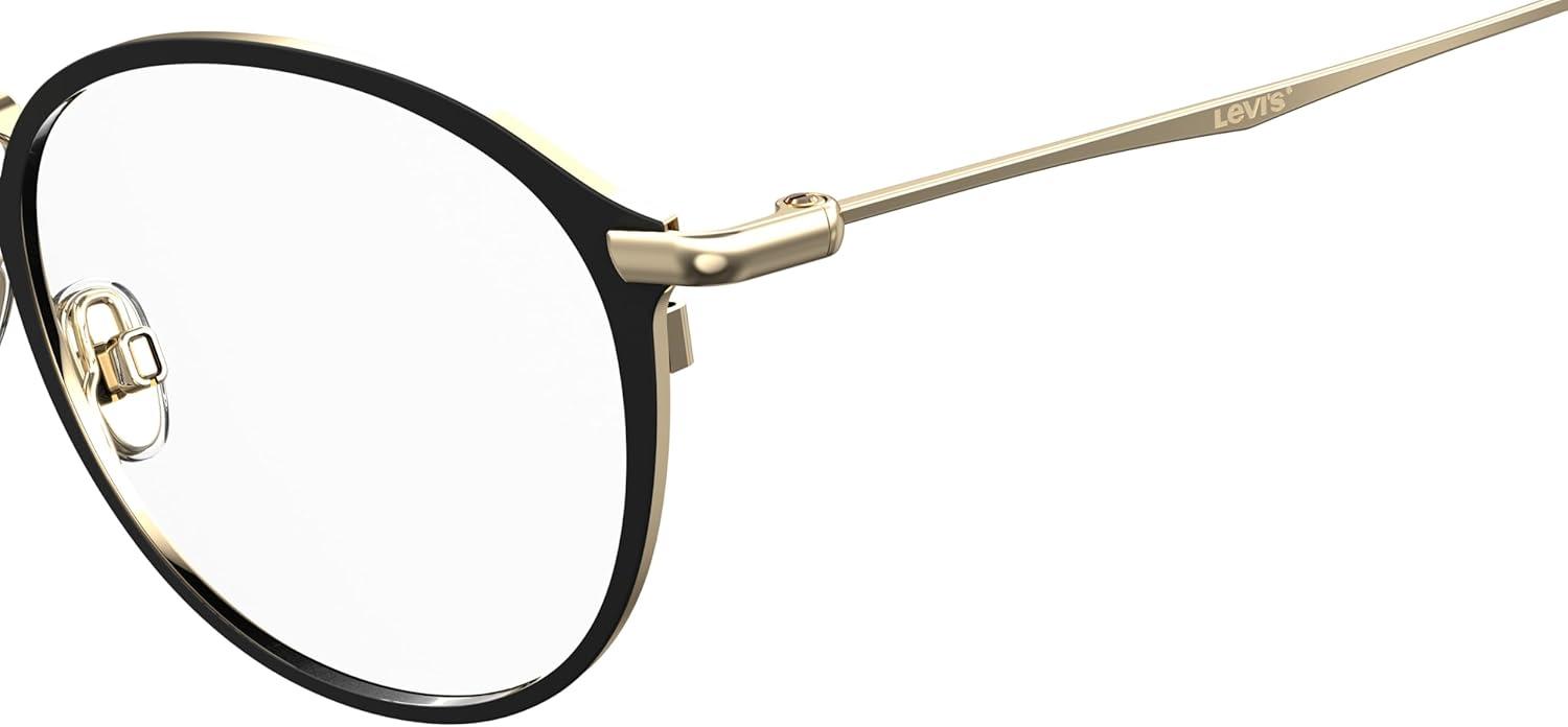 imageLevis mens LV 5001 Oval Prescription Eyeglass FramesMatte Black Gold
