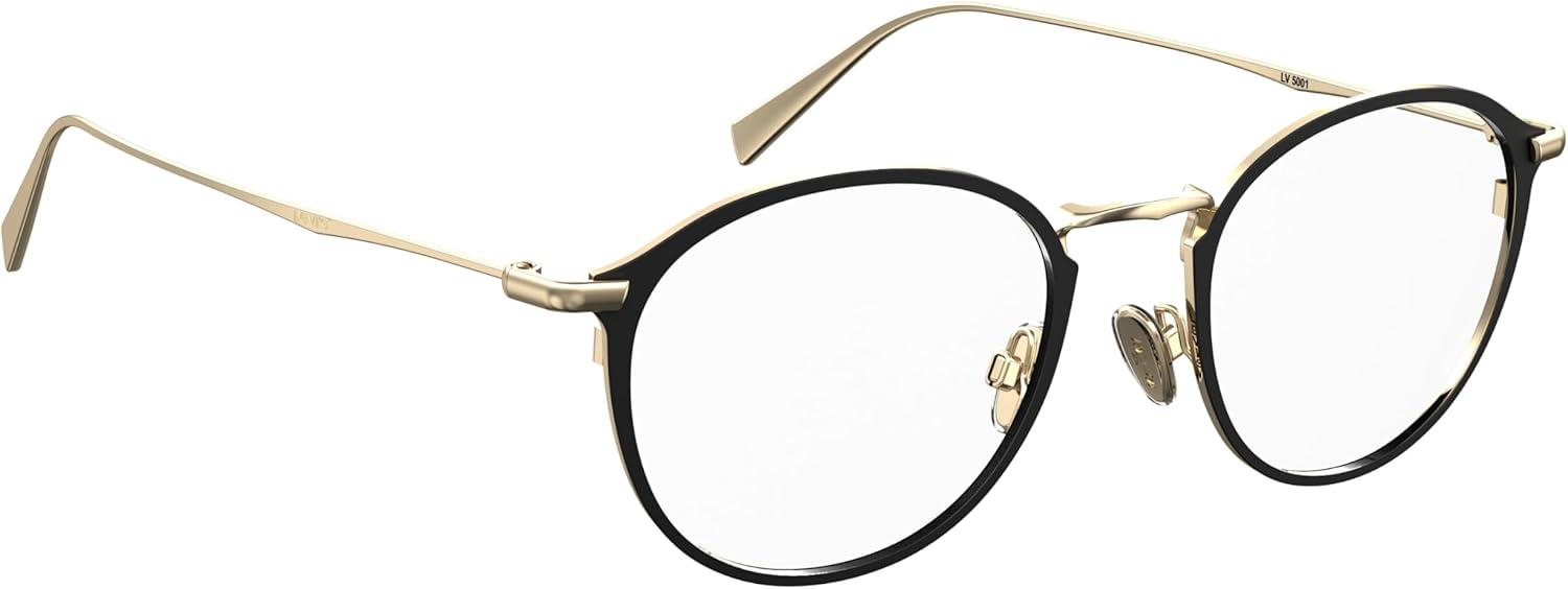 imageLevis mens LV 5001 Oval Prescription Eyeglass FramesMatte Black Gold