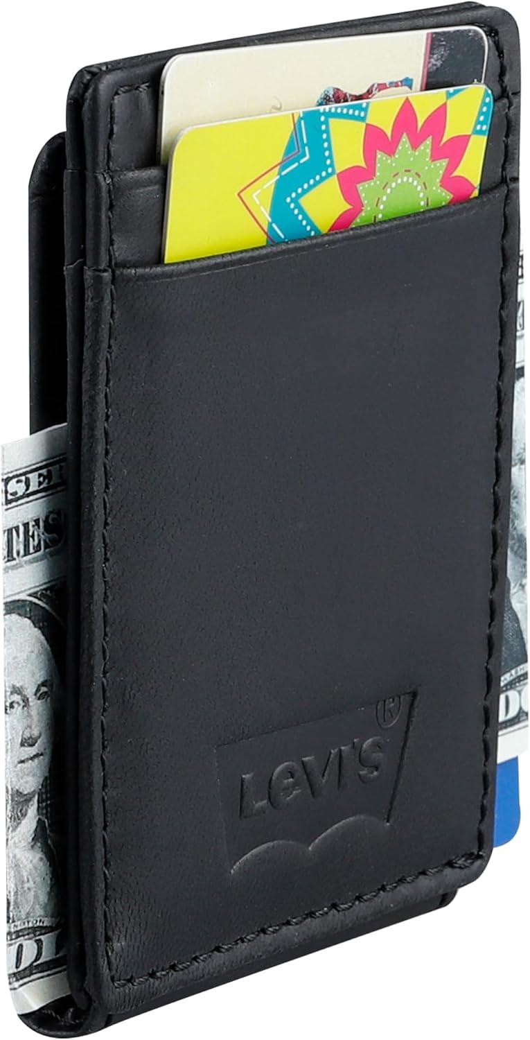 imageLevis mens RFID Slim Everyday Card Case WalletBlack
