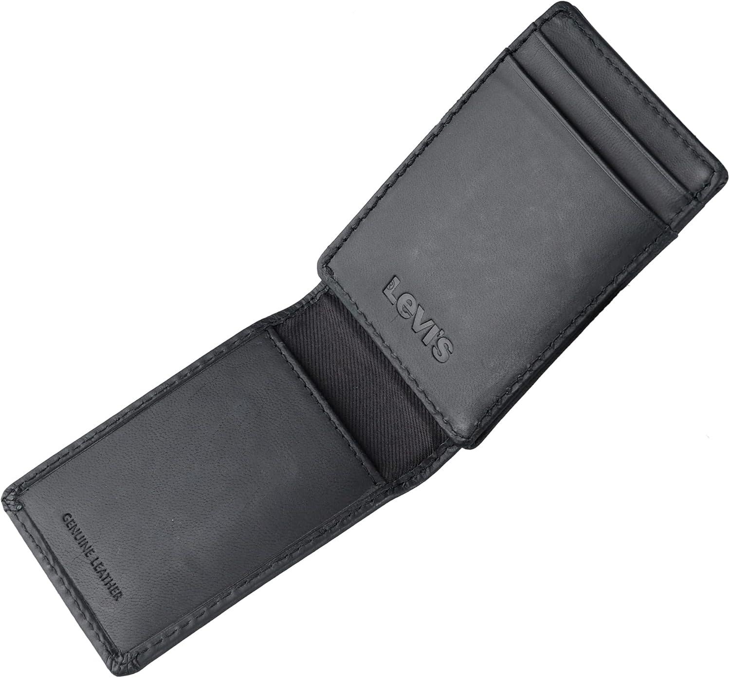 imageLevis mens RFID Slim Everyday Card Case WalletBlack