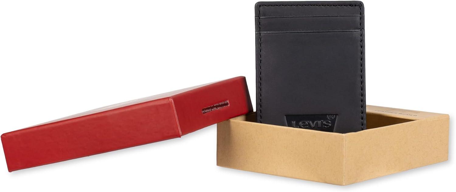 imageLevis mens RFID Slim Everyday Card Case WalletBlack