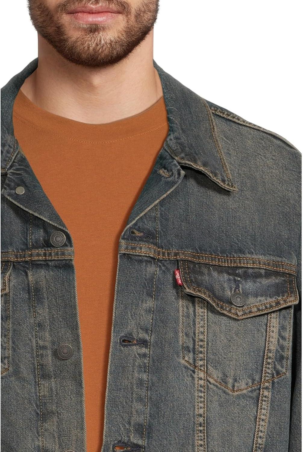 imageLevis mens Relaxed Fit TruckerCocoa Butter