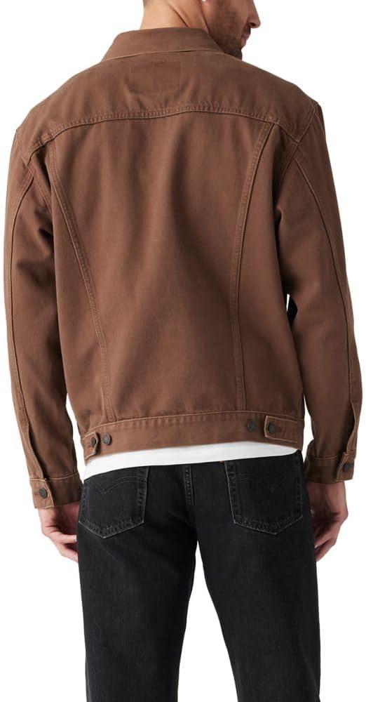 imageLevis mens Relaxed Fit TruckerNew Fondue Fudge