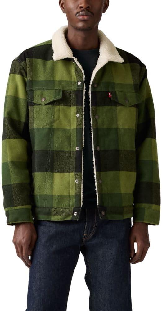 imageLevis mens Relaxed Fit TruckerNew Laredo Plaid Duffel Bag Non Stretch