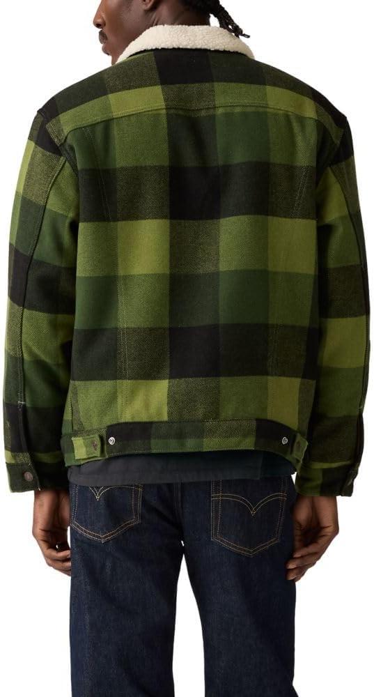 imageLevis mens Relaxed Fit TruckerNew Laredo Plaid Duffel Bag Non Stretch