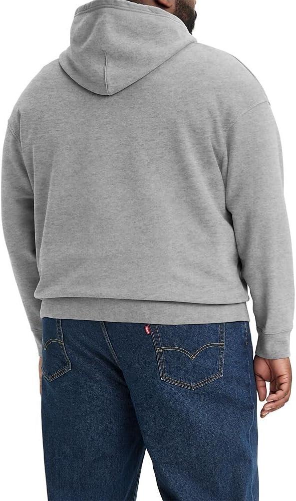imageLevis mens Relaxed Graphic Hoodie Also Available in Big amp TallBatwing Expression Midtone Heather Grey