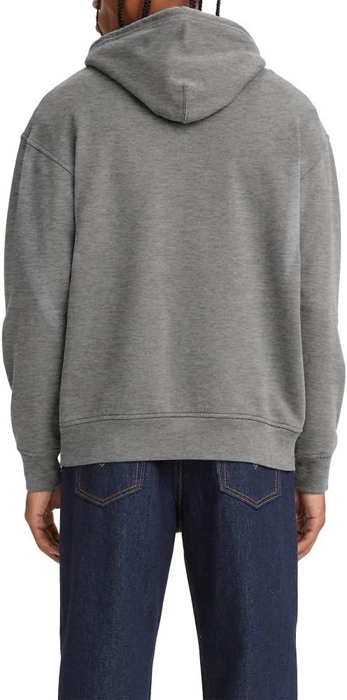 imageLevis mens Relaxed Graphic Hoodie Also Available in Big amp TallBatwing Midtone Heather Grey