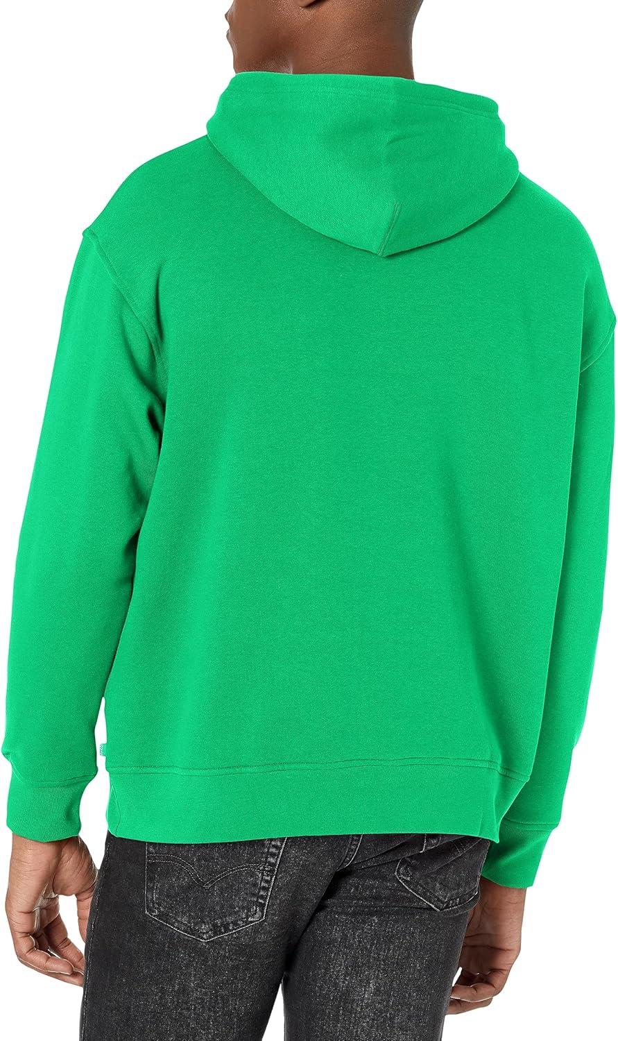 imageLevis mens Relaxed Graphic Hoodie Also Available in Big amp TallCore Boxtab Bright Green