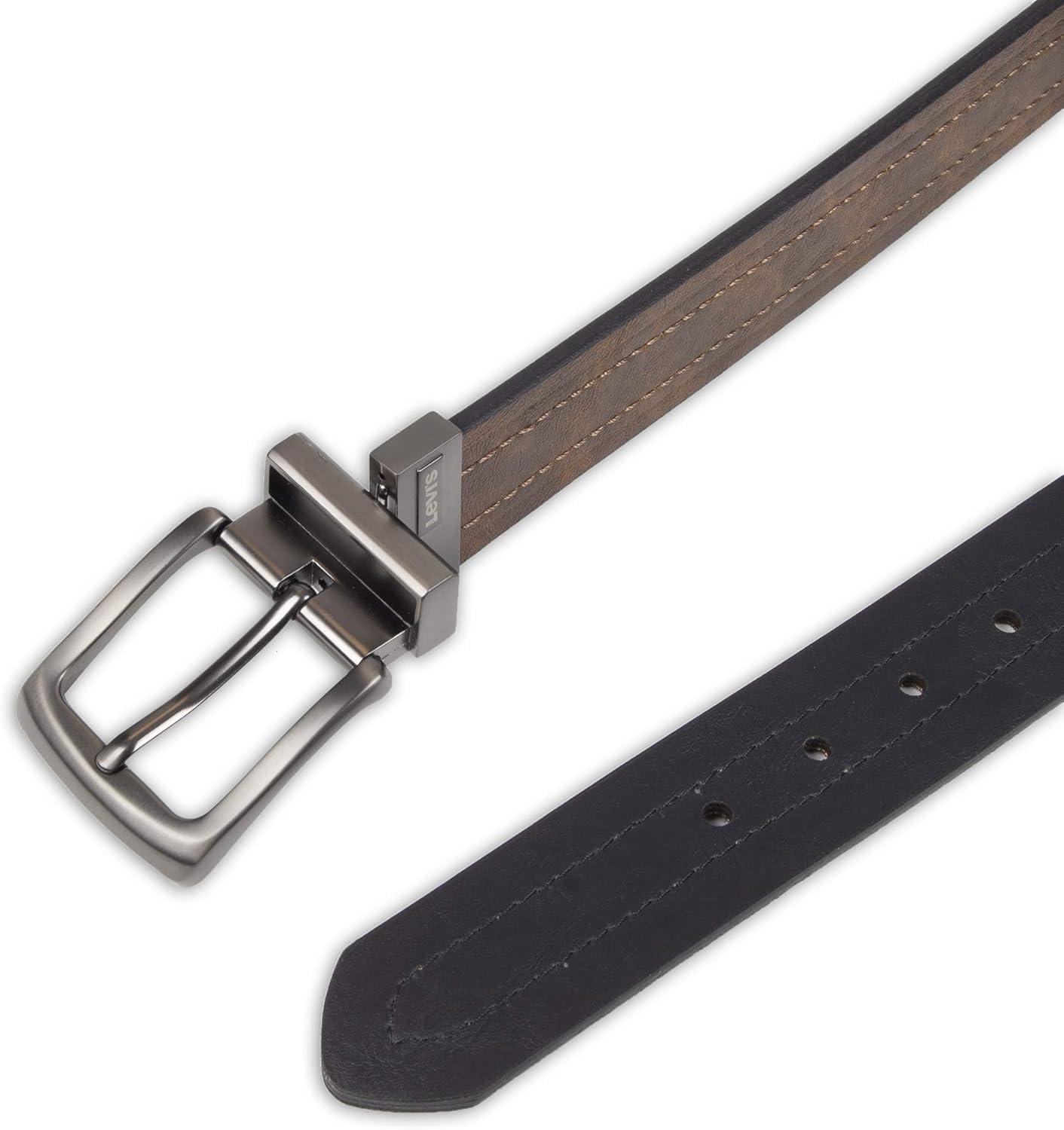 imageLevis mens Reversible Casual Jeans BeltBrownBlack Jean Casual