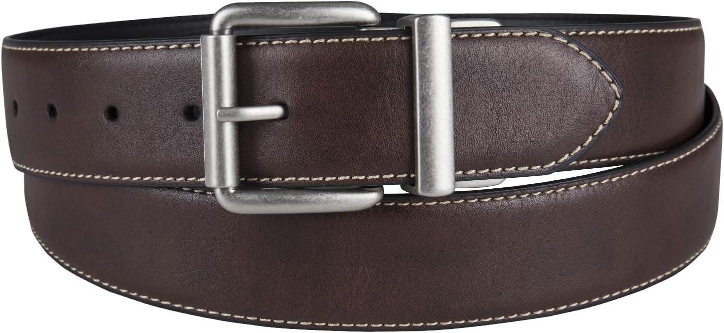 imageLevis mens Reversible Casual Jeans BeltBrownBlack Jones