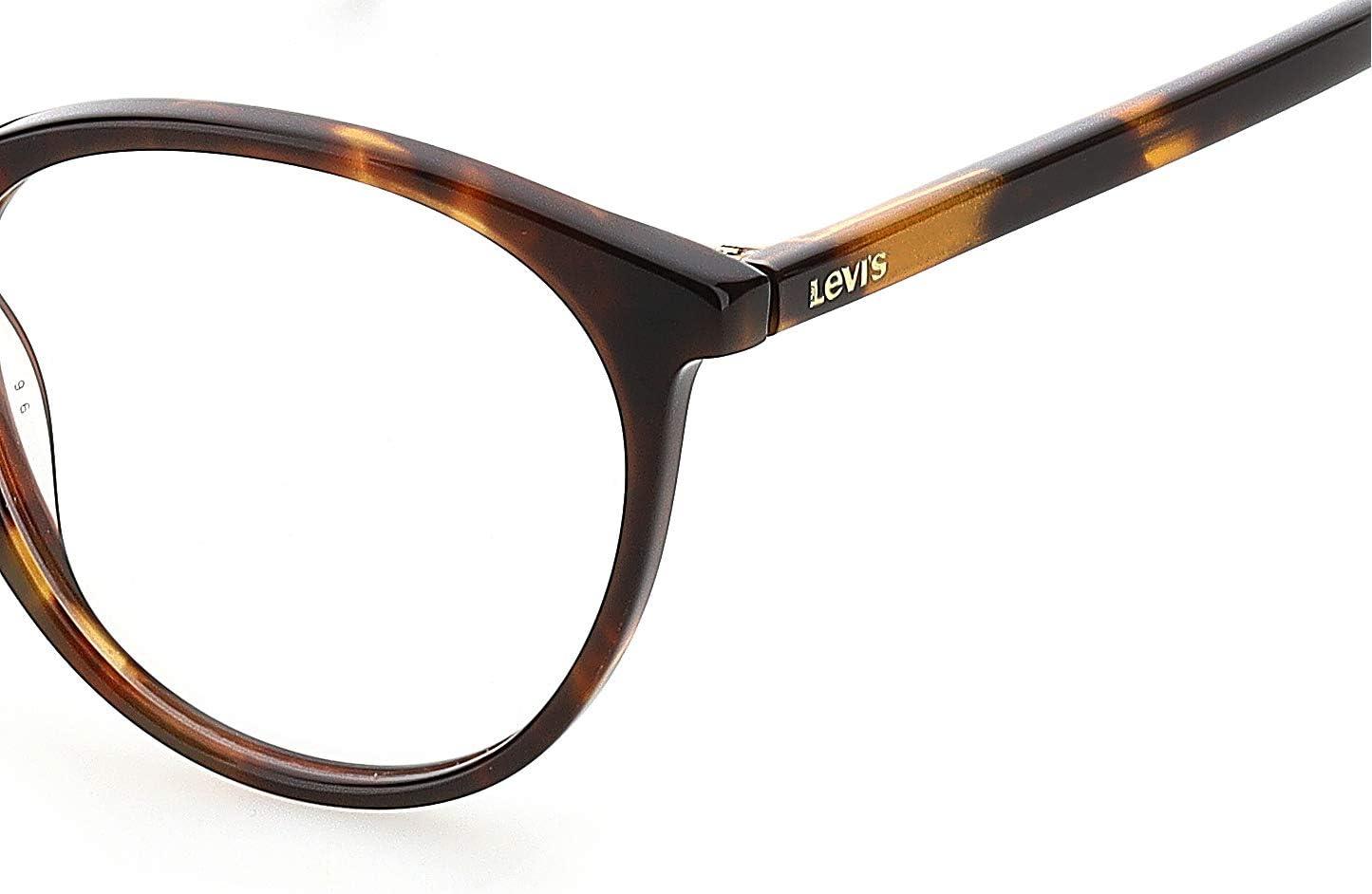 imageLevis unisexadult LV 1005 Round Prescription Eyeglass FramesHavanaDemo Lens