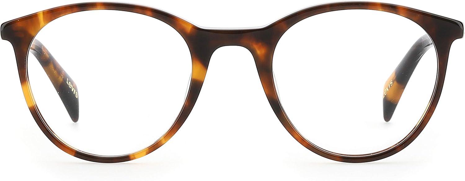 imageLevis unisexadult LV 1005 Round Prescription Eyeglass FramesHavanaDemo Lens