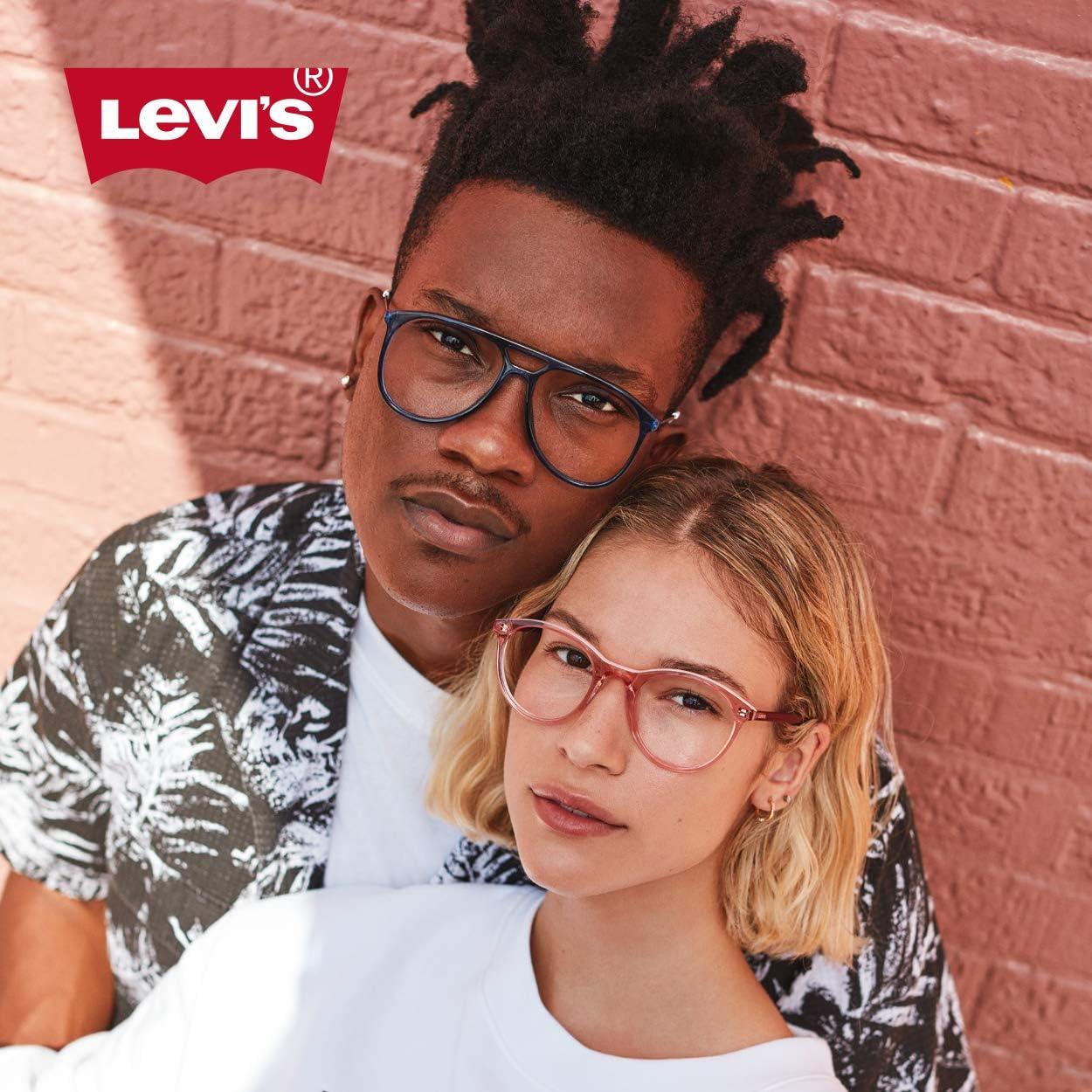 imageLevis unisexadult LV 1005 Round Prescription Eyeglass FramesPinkDemo Lens