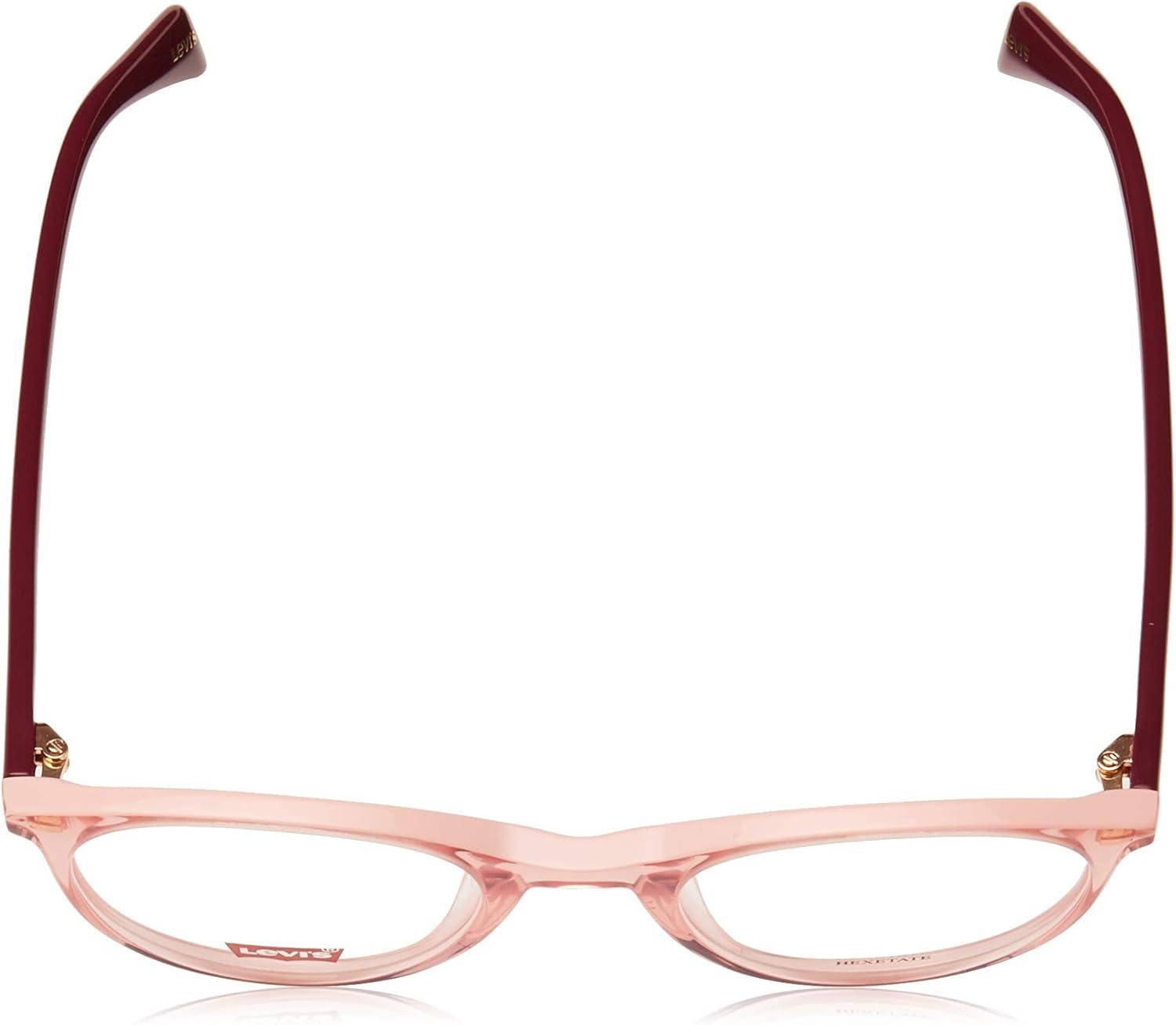 imageLevis unisexadult LV 1005 Round Prescription Eyeglass FramesPinkDemo Lens