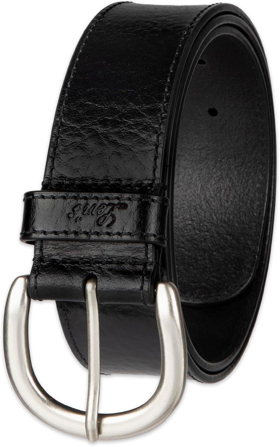 imageWomens Round Cut Edge Logo Loop Jean BeltBlack Edge Stitch