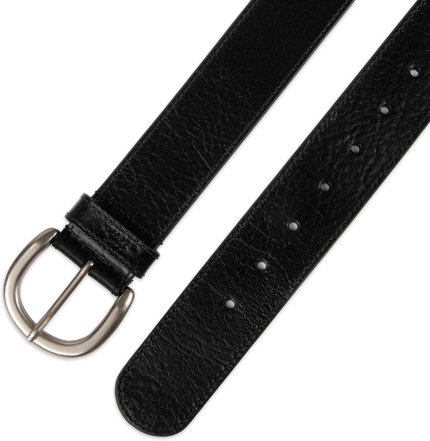 imageWomens Round Cut Edge Logo Loop Jean BeltBlack Edge Stitch