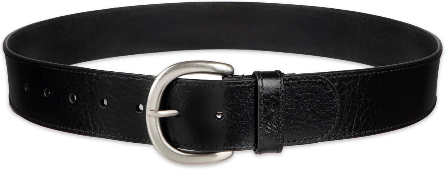 imageWomens Round Cut Edge Logo Loop Jean BeltBlack Edge Stitch