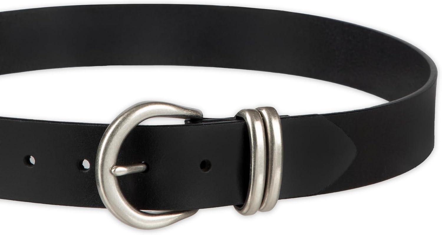 imageWomens Round Cut Edge Logo Loop Jean BeltBlack Metal Loop