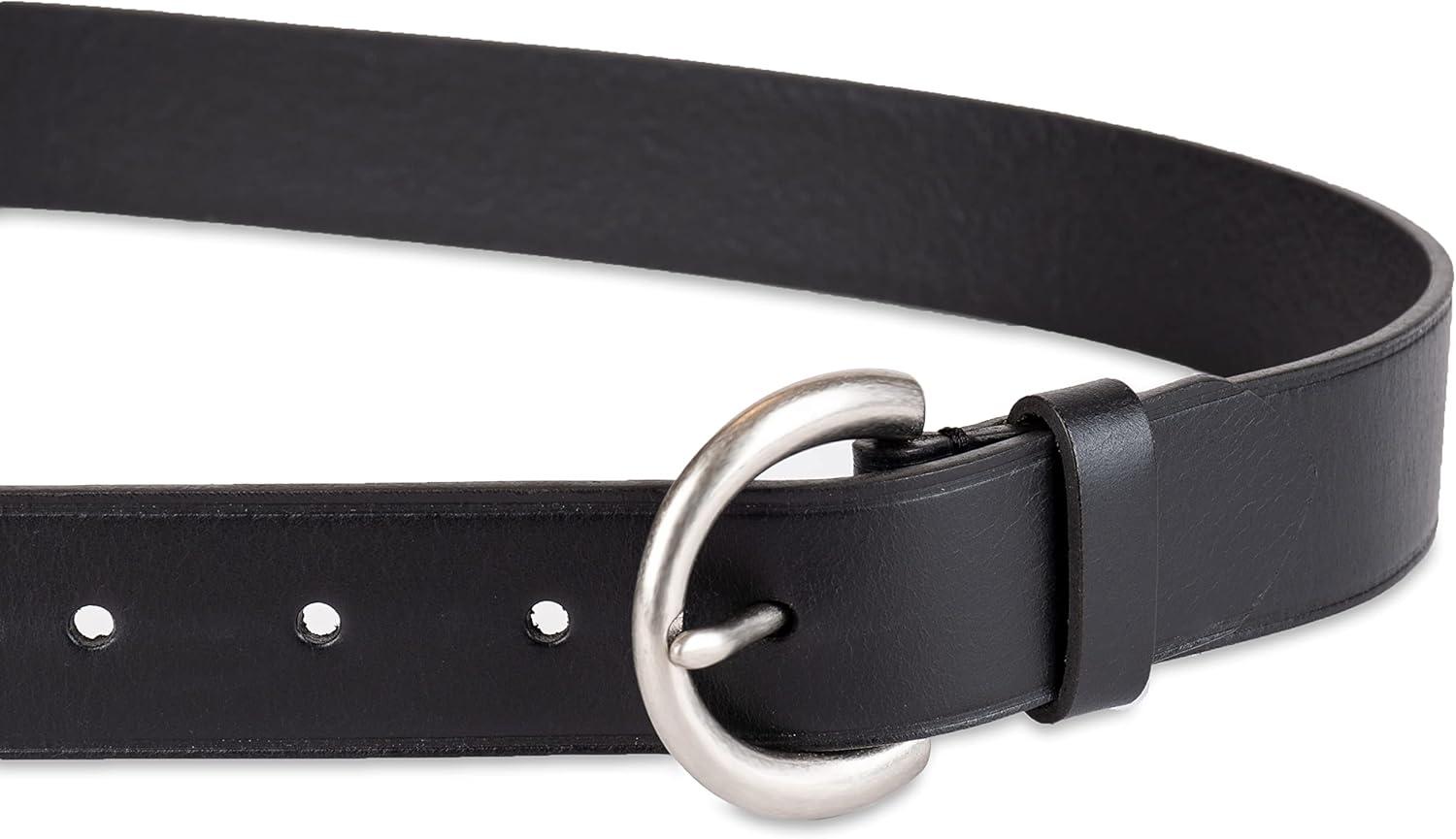 imageWomens Round Cut Edge Logo Loop Jean BeltBlack Rivet