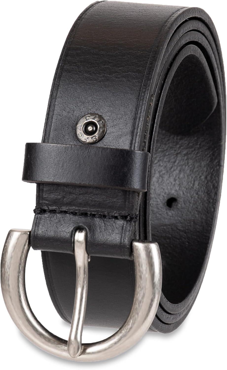 imageWomens Round Cut Edge Logo Loop Jean BeltBlack Rivet